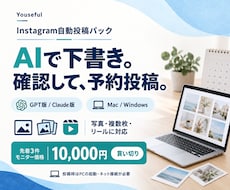 インスタ投稿文作成と予約を自動化します イメージ1