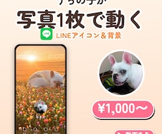 ぴよむす｜動くLINEアイコン＆背景を作ります ペットの写真がまばたき！LINE専用の仕上げでお届け