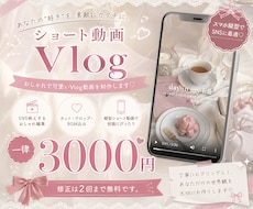 ショート動画のVlogを編集します イメージ1