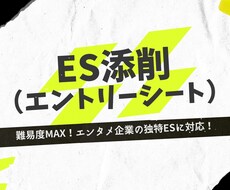 大手エンタメ会社現役社員によるES添削します イメージ1