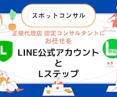 Lステップ正規代理店がスポットコンサルします イメージ1