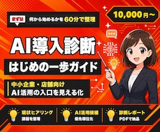 中小企業のAI導入診断｜60分で方針を整理します イメージ1