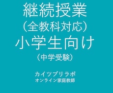 継続の方専用　60分授業ｘ月4回を行います イメージ1