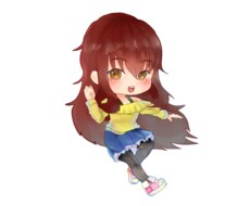 フルカラーの可愛いディフォルメのイラスト書きます オリジナルキャラのグッズなどを頒布してみたい方にオススメ！