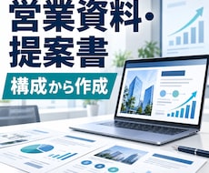 営業資料・提案書を構成から作成しますます イメージ1