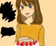写真を元に似顔絵風イラスト描きます イメージ1