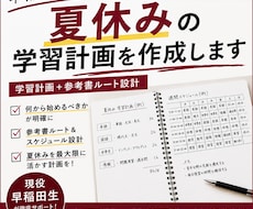 早稲田生があなた専用の学習計画を立てます 夏休みは受験の天王山！正しい戦略で合格へサポート！！