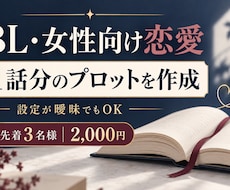 BL・女性向け恋愛のプロットを作成します イメージ1