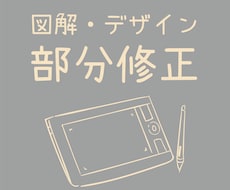図解、画像素材の部分修正します 部分的にちょっと直したい…そんな時に！