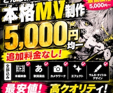 どんな形式のMVもサムネ込み5000円で制作します イメージ1