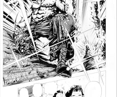 オリジナル漫画の見せ場1ページを全力作画代行します 漫画歴10年・元漫画家アシスタントが見せ場の一枚絵を全力作画