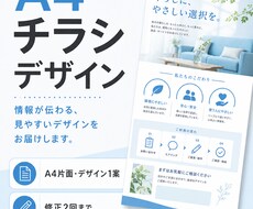 A4チラシ・フライヤーをデザインします イメージ1
