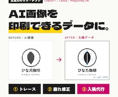 AIで作ったロゴ・チラシを入稿まで対応します イメージ1