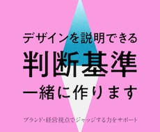 脱・感覚！デザインの言語化の基準作りを支援します 経営層への説明やチームの共通言語化に悩むノンデザイナーの方へ
