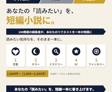 あなたの読みたい物語を短編小説に書きます イメージ1