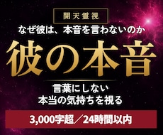 高次元開天霊視｜彼の本音と二人の未来を視ます イメージ1