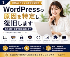 WordPressの原因を特定し復旧します 悪化を防ぐ順番で復旧を進めます