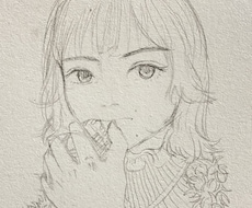 シンプルかつオシャレな似顔絵・アイコン描きます 背景とワンポイント以外白黒か色付きをお選びいただけます！
