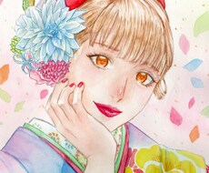 お好みのタッチ・画材で人物画を描きます イメージ1