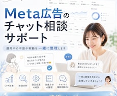 Meta広告のチャット相談サポートを行います 運用中の不安や判断に迷う内容を、チャットで一緒に整理します