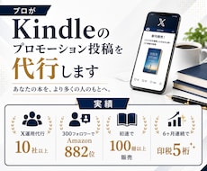 プロがKindleのプロモーション投稿を代行します イメージ1
