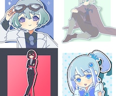 シンプルなスクエアイラストを制作いたします イメージ1