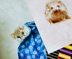 ペットの似顔絵など描きます。ます 動物の似顔絵など描きます。キャラクターデザインなども承ります