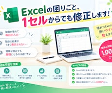 Excelの困りごと、1セルからでも修正します イメージ1