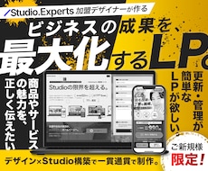 Studioエキスパートが売れるLPを作成します イメージ1