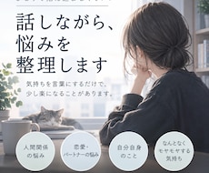 話しながら、悩みや考えを一緒に整理します イメージ1