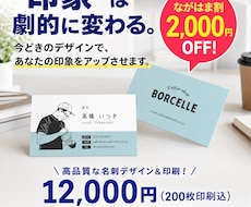 イマドキのかっこいい名刺をデザインします イメージ1