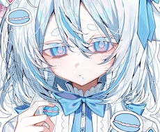 バストアップのガーリーな女の子イラストを描きます イメージ1