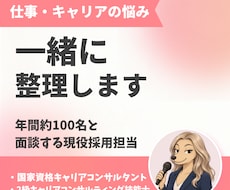 仕事・キャリアの悩みを一緒に整理します イメージ1