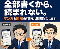 読まれない特典をマンガと図解の導線記事にします 出版80冊超のプロが構成！反応のないリストを熱狂的ファンへ！