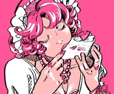 ポップ❤︎キュート❤︎コミック風なアイコン描きます イメージ1