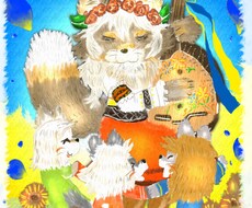 動物キャラ(ケモノ)の絵本風イラストを描きます イメージ1