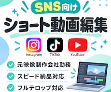 丸投げOK！SNS向けショート動画を編集します イメージ1