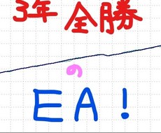 ３年全勝EA！ほったらかしで３年利益率214％ます ☆ドル円専用☆チャートに張付く必要なし！設定して寝るだけです