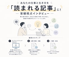 あなたのお仕事・生き方をインタビュー＆記事化します 【5,000円】私的な目的でも、商用向けでもどちらでもOK