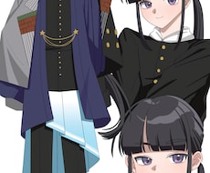 可愛いキャラクターデザインを立ち絵まで制作します イメージ1