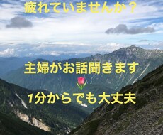 1分でだけでもok!愚痴も悩みも丁寧にお話聞きます イメージ1