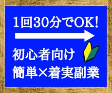 1回30分！簡単で着実な副業アフィリを教えます 【報酬確定まで徹底サポート】初心者でも０から丁寧に教えます