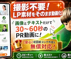 お手持ちのLP素材から高品質なPR動画を制作ます イメージ1