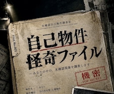 自己物件調査ファイル｜あなたの中の怪異を調査します イメージ1