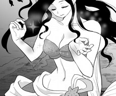 美しい女性のモノクロイラスト承ります イメージ1