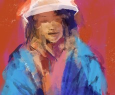かっこいい似顔絵、油絵風イラスト制作します イメージ1