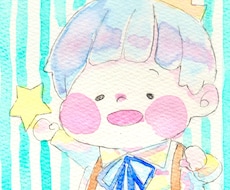 デフォルメでイラストアイコン作ります 透明水彩で彩られた、ポップで可愛いアイコンはいかがですか？