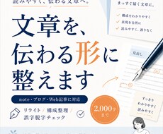 文章を読みやすくリライトします イメージ1