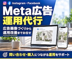 Meta広告の運用と広告画像の改善を代行します 広告画像づくりから運用改善まで。任せた後も分かりやすく共有