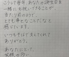 誕生日・恋愛・感謝・応援などの手紙を代筆します イメージ1